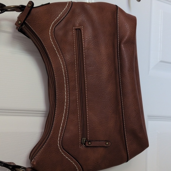 Concept Faux Leather Crochet Crossbody Purse - Picture 4 of 8